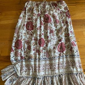 Floral maxi skirt